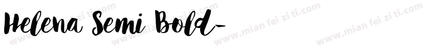 Helena Semi Bold字体转换